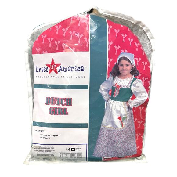 Dress Up America Dutch Girl Outfit, Costume Children’s Size Small 4-6 EPC - Picture 1 of 4